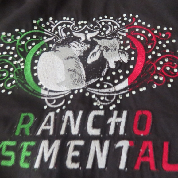 Rancho Semental Shirt Men Sz XS Button Up Long Sleeve Embroidered NWT -2 - Picture 2 of 8
